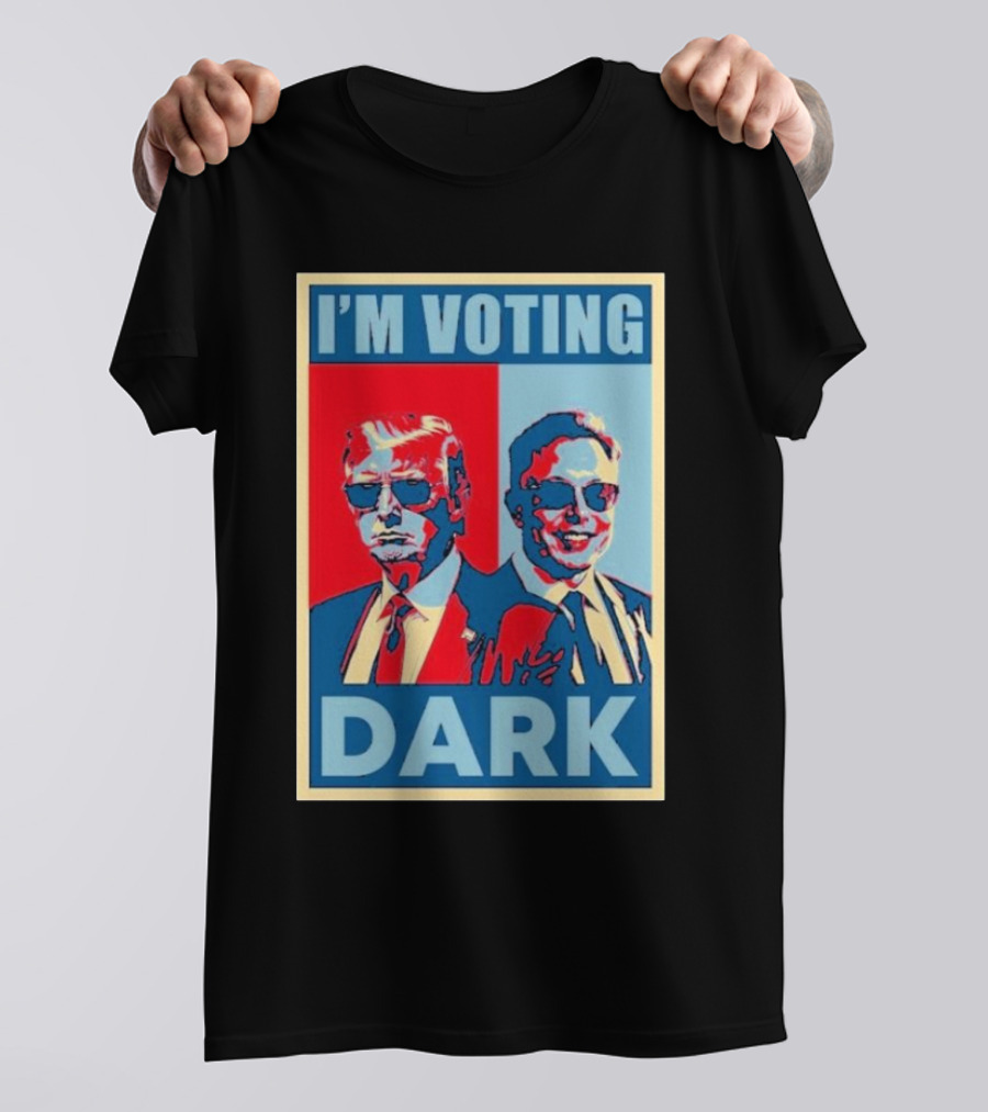 I’m Voting Dark Funny Dark Maga Trump And Musk Pop T-Shirt