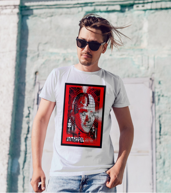 Interpol Buenos Aires Luna Park Jun 2 2024 Robot Grid T-Shirt