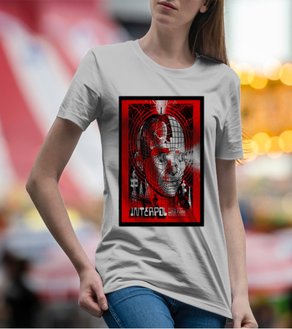 Interpol Buenos Aires Luna Park Jun 2 2024 Robot Grid T-Shirt