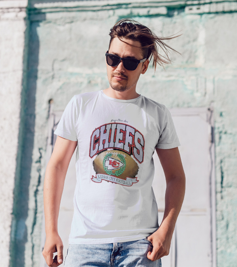 Kansas City Chiefs Strong Glitter Rocker Retro Football T-Shirt