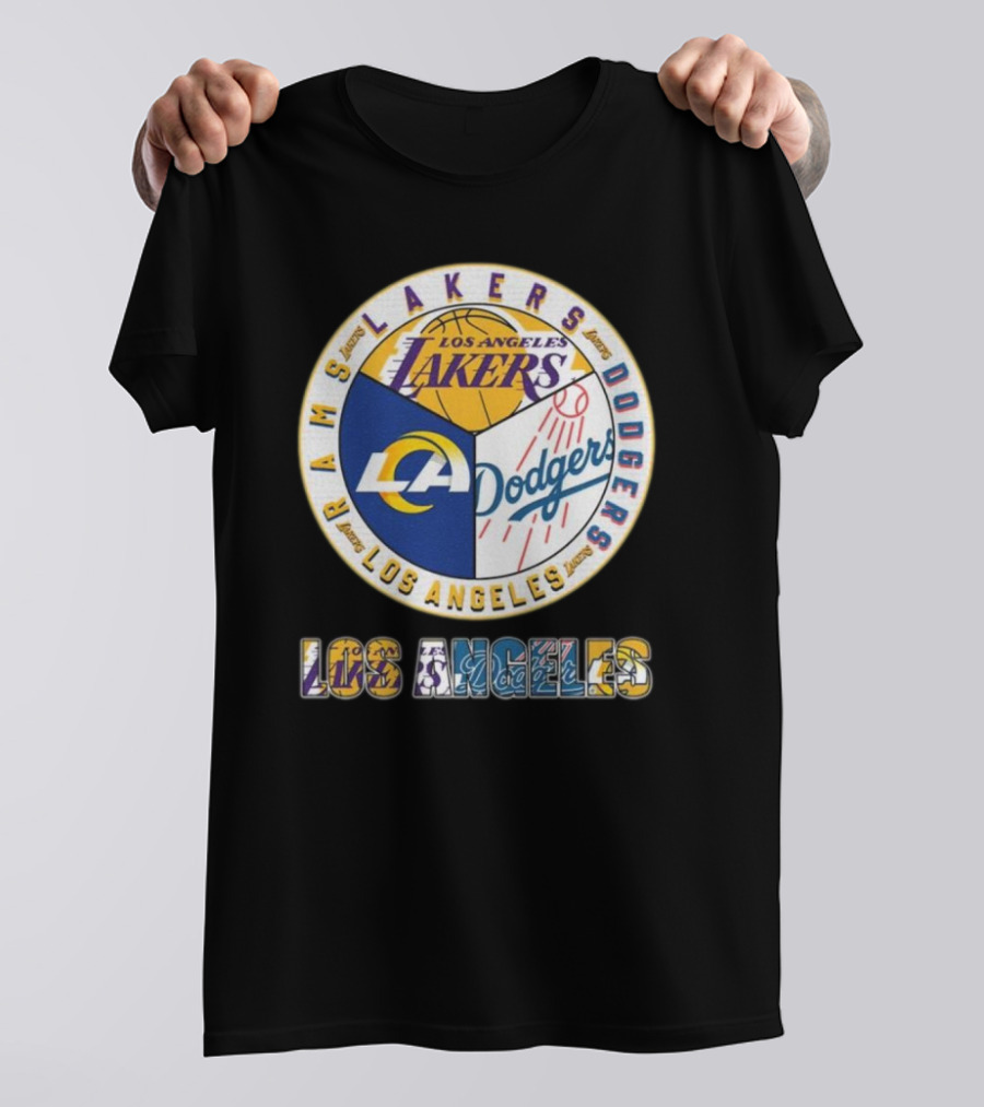 Los Angeles Lakers Dodgers Rams City Champions T-Shirt