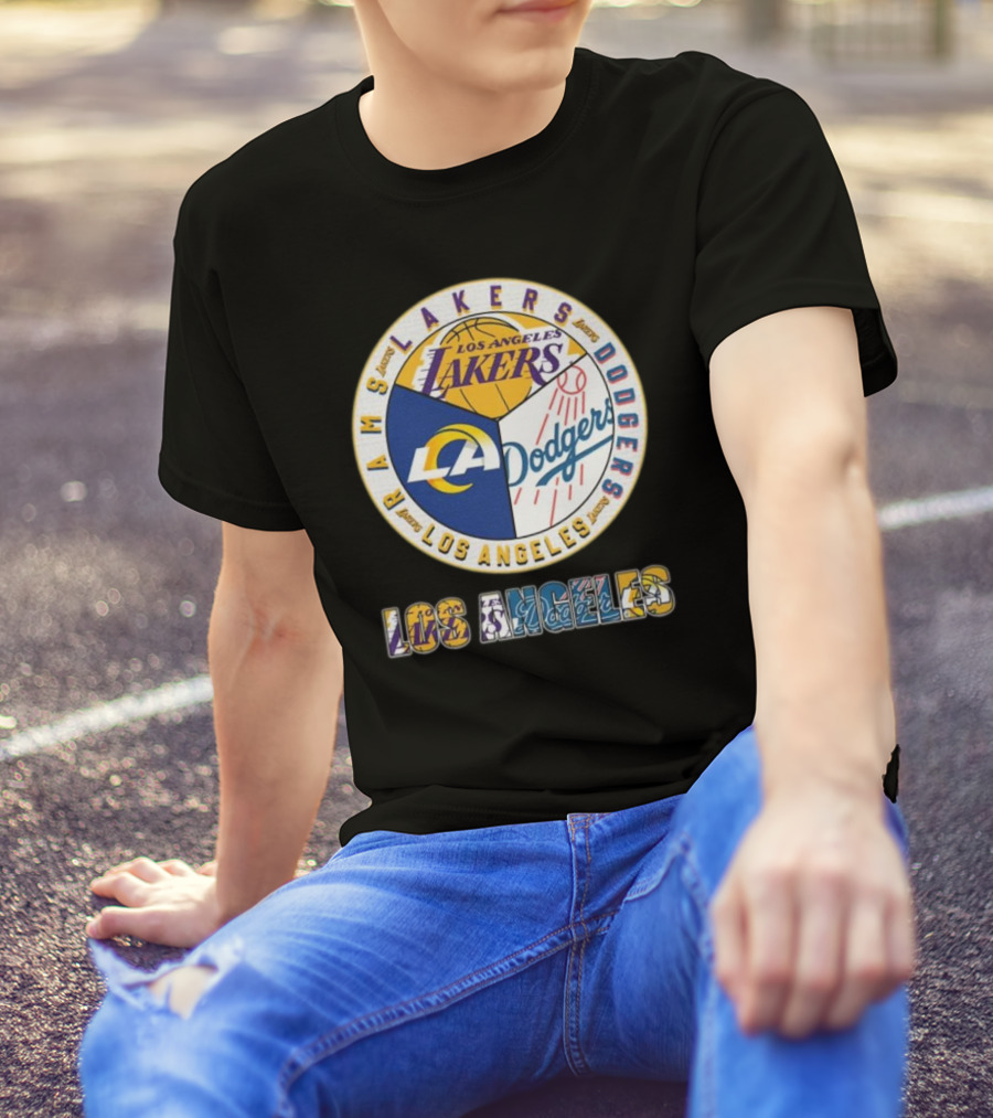 Los Angeles Lakers Dodgers Rams City Champions T-Shirt
