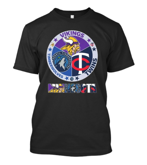 Vikings Timberwolves Twins Minnesota City Champions T-Shirt