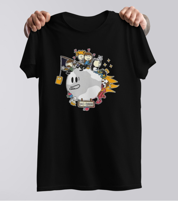 Moonov Moon Art Daj Ober Characters And Hearts T-Shirt