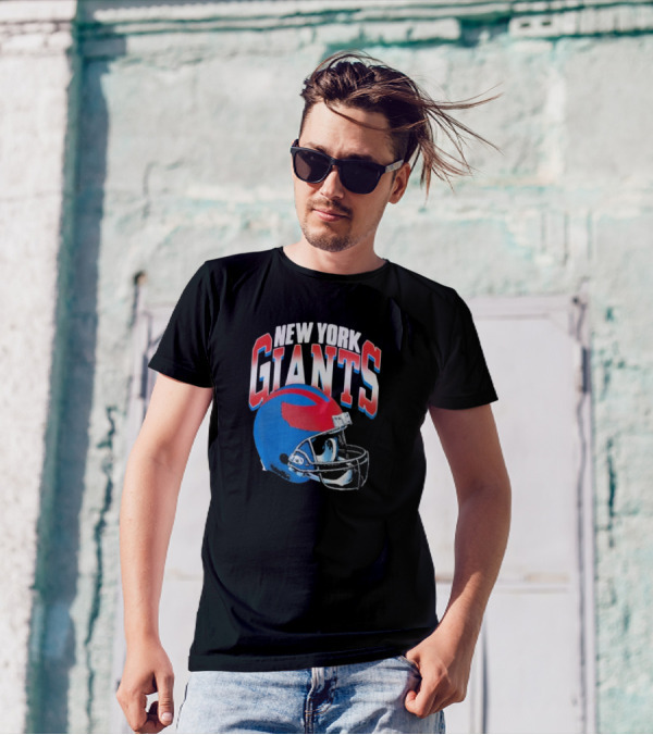 New York Giants NFL Helmet Gradient T-Shirt