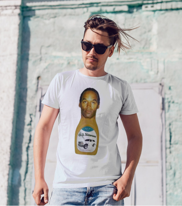 O.J. Simpson Rest In Pulp Illegal Car Chase Bottle T-Shirt