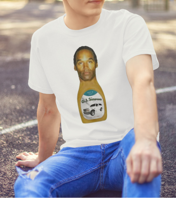 O.J. Simpson Rest In Pulp Illegal Car Chase Bottle T-Shirt