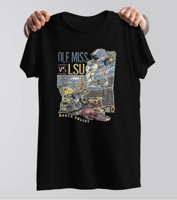 Ole Miss Rebels Vs LSU Tigers Welcome To Mississippi October 12 Death Valley T-Shirt