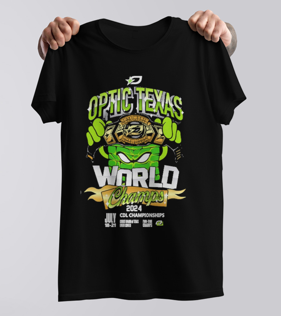 Optic Texas 2024 CDL World Champs July 18-21 Championships Pre Order T-Shirt