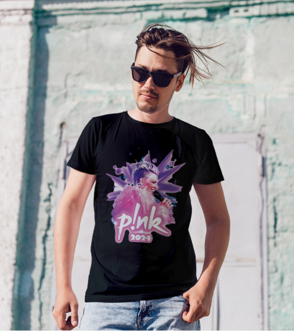 PNk 2024 Airbrush Tour Feathered Performance Iconic T-Shirt