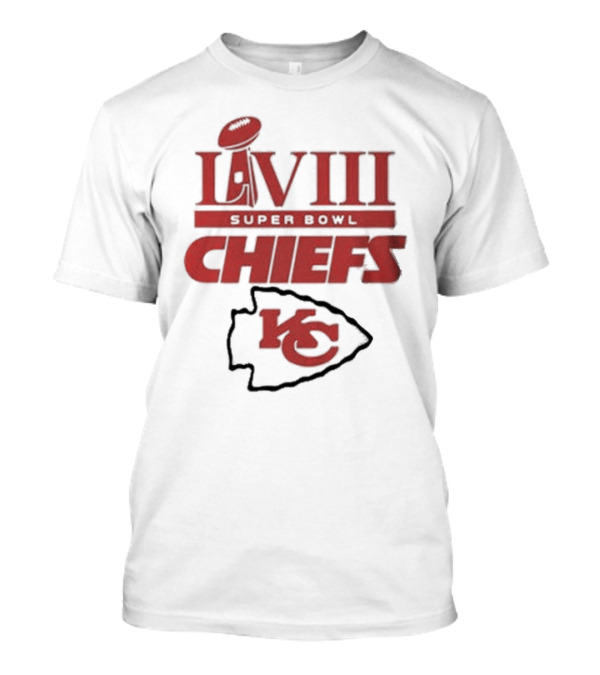 Super Bowl LVIII Kansas City Chiefs KC Arrowhead Logo T-Shirt