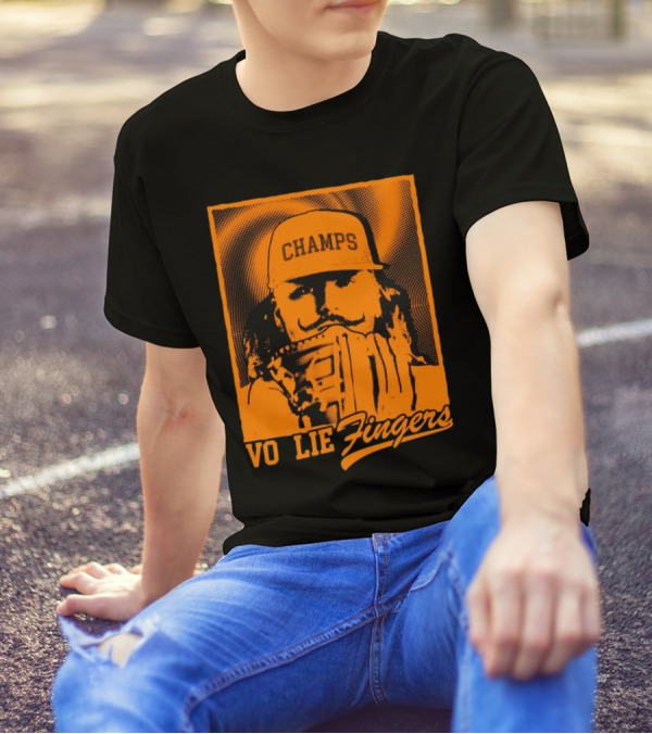 Champs Vo Lie Fingers Baseball Glove T-Shirt