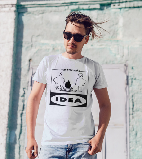 You Were A Bad Idea Campfire Stick Figures T-Shirt