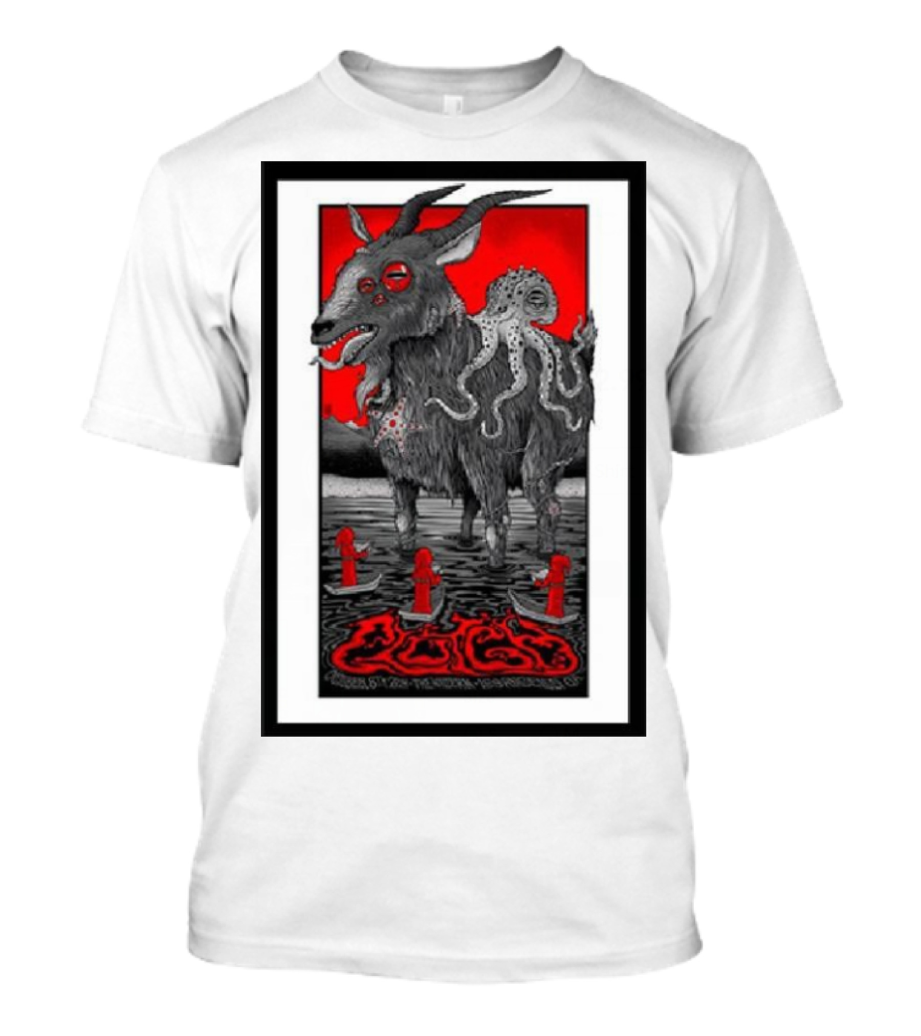Clutch October 8th 2024 The Wiltern Los Angeles CA Goat Octopus T-Shirt