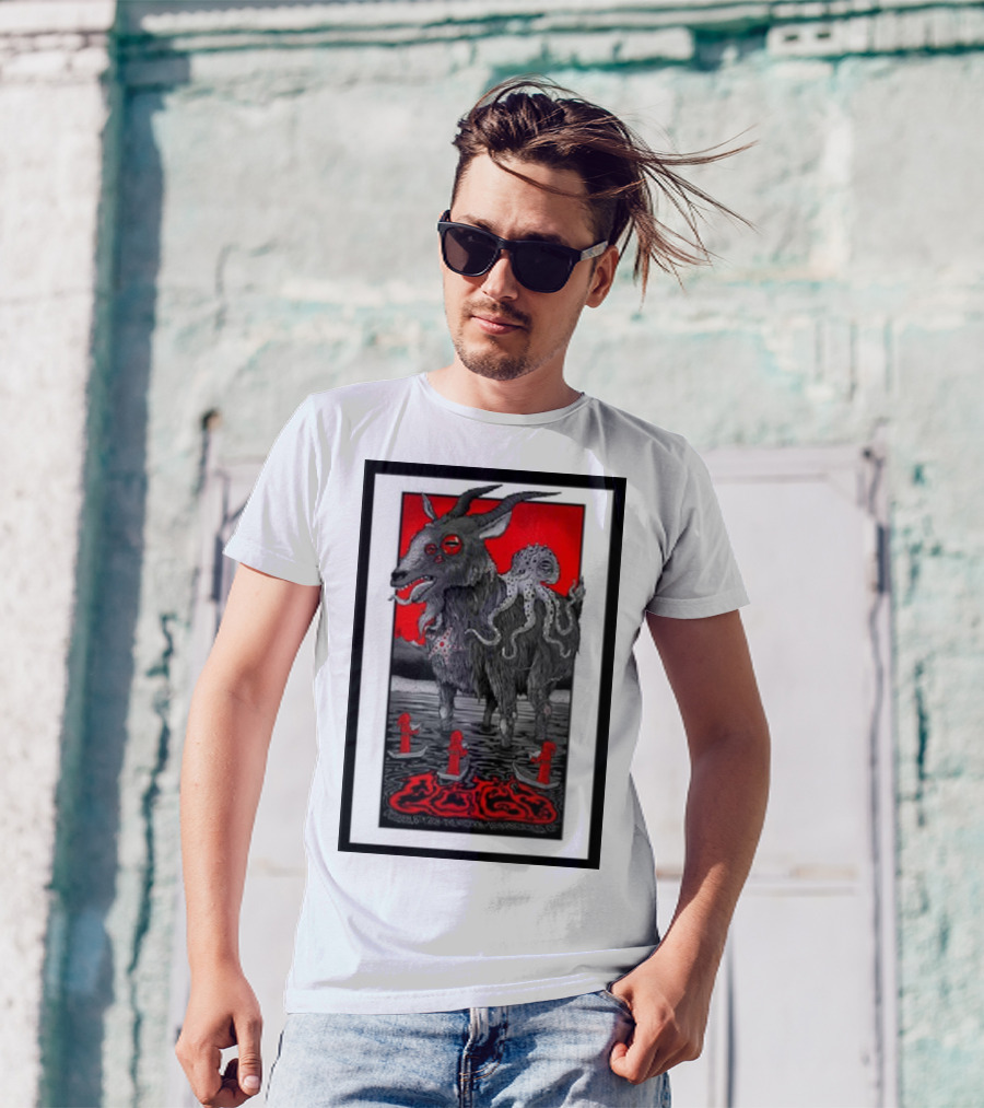 Clutch October 8th 2024 The Wiltern Los Angeles CA Goat Octopus T-Shirt