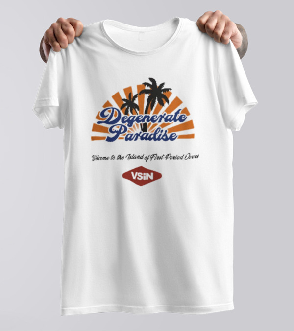 Degenerates Paradise Welcome To The Island Of First Period Overs VSiN T-Shirt