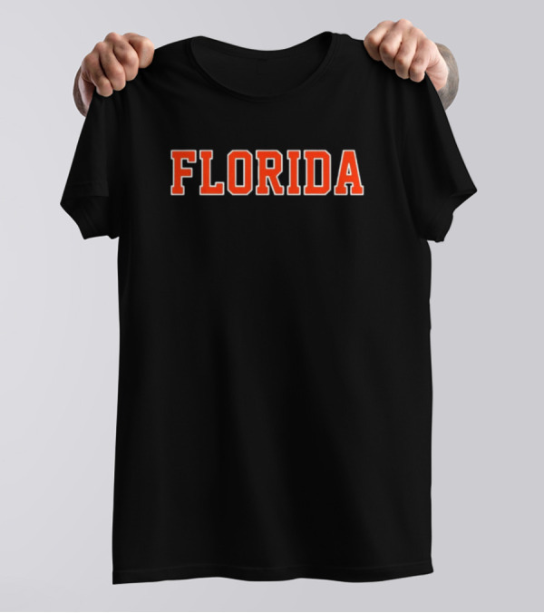 Florida Retro Orange Text T-Shirt