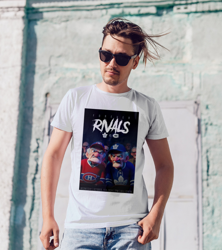 Forever Rivals Toronto Maple Leafs Vs Montreal Canadiens October 9th 2024 Bell Centre T-Shirt