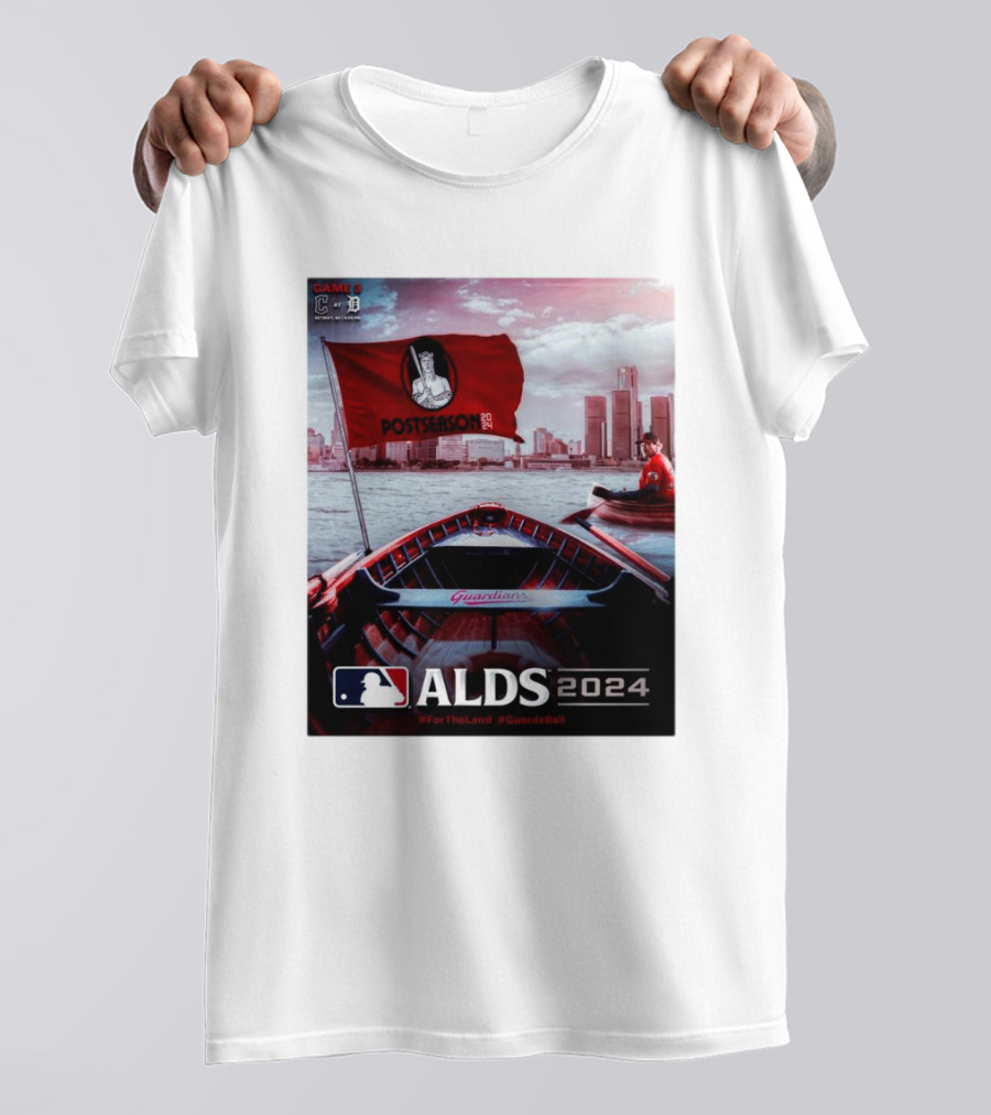 Game 3 Cleveland Guardians At Detroit Tigers MLB ALDS 2024 Postseason ForTheLand GuardsBall T-Shirt