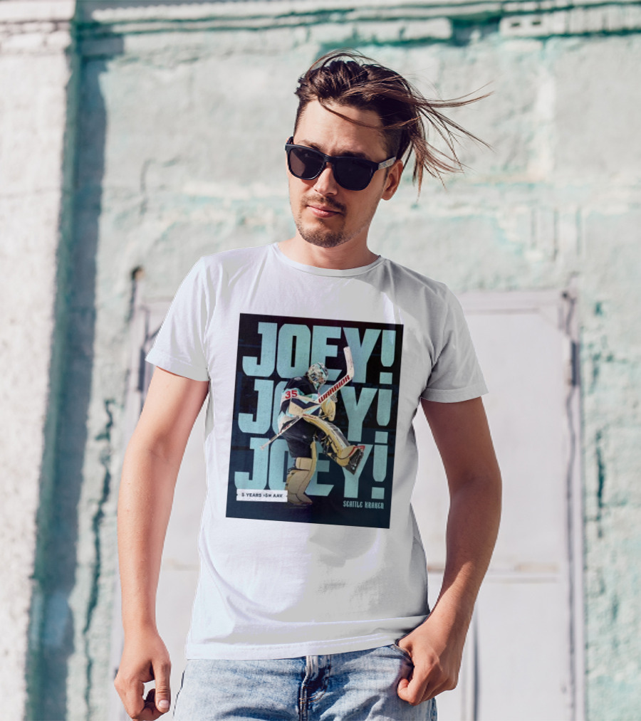 Joey Daccord Seattle Kraken Warrior 5 Years $5M AAV T-Shirt