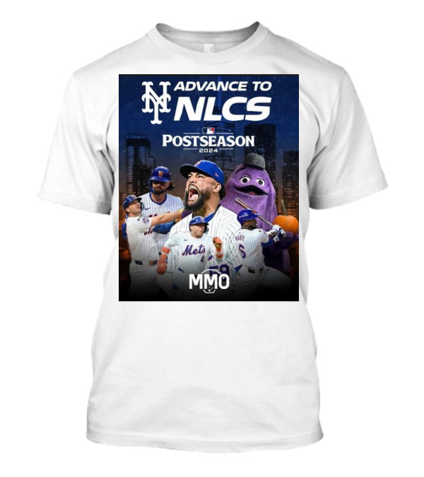 New York Mets Advance To NLCS Postseason 2024 MMO T-Shirt