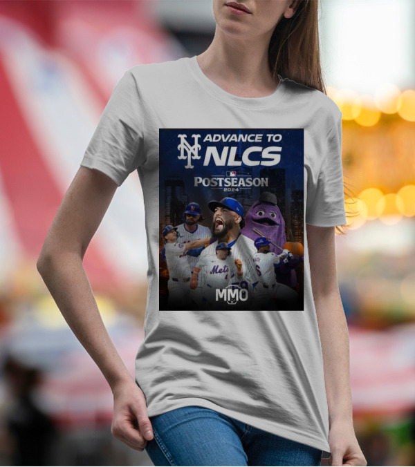 New York Mets Advance To NLCS Postseason 2024 MMO T-Shirt