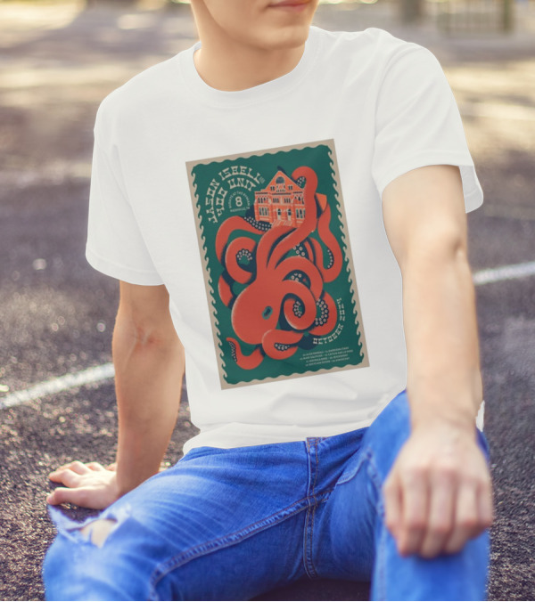 Jason Isbell And The 400 Unit At Ryman Auditorium Nashville October 8 2024 With Red Octopus T-Shirt