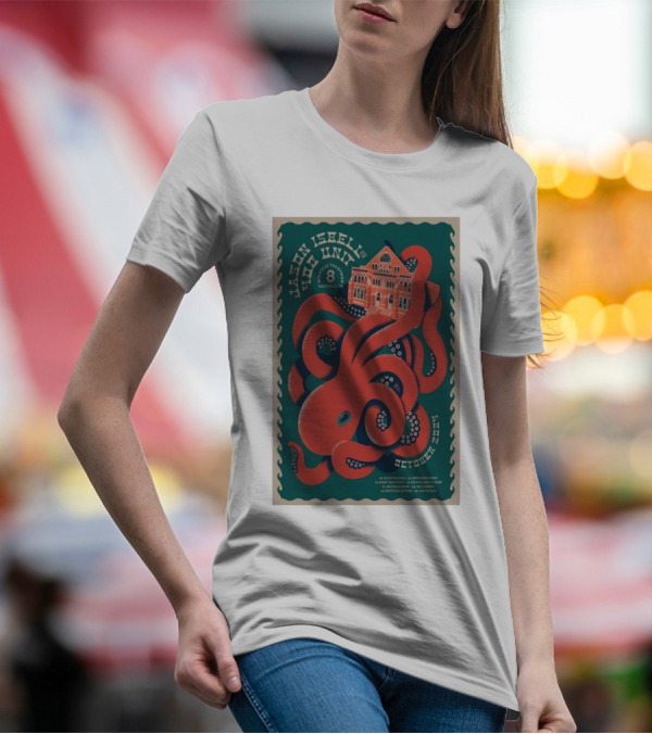 Jason Isbell And The 400 Unit At Ryman Auditorium Nashville October 8 2024 With Red Octopus T-Shirt