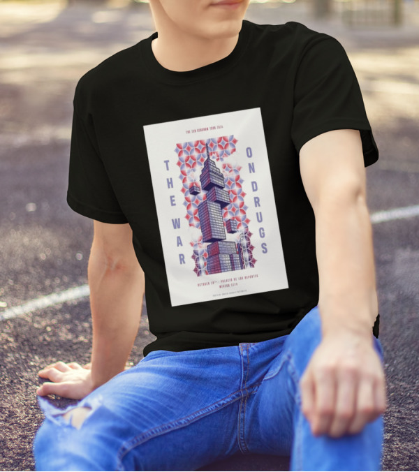 The War On Drugs At Palacio De Los Deportes Mexico City October 10th 2024 Zen Bedroom Tour T-Shirt