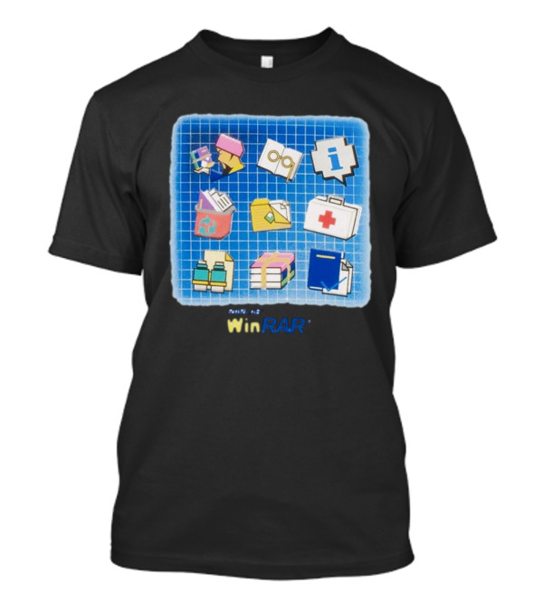 WinRAR Software Update 2024 Icon Grid T-Shirt