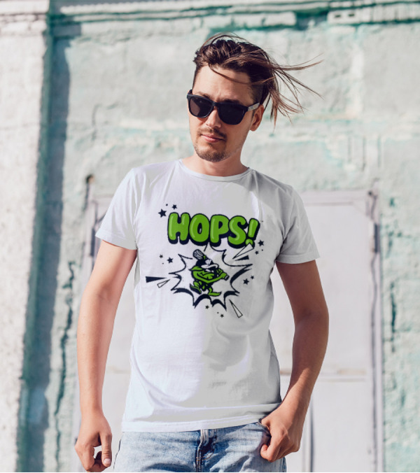 Hops Comic Burst Baseball 108 Stitches Youth T-Shirt