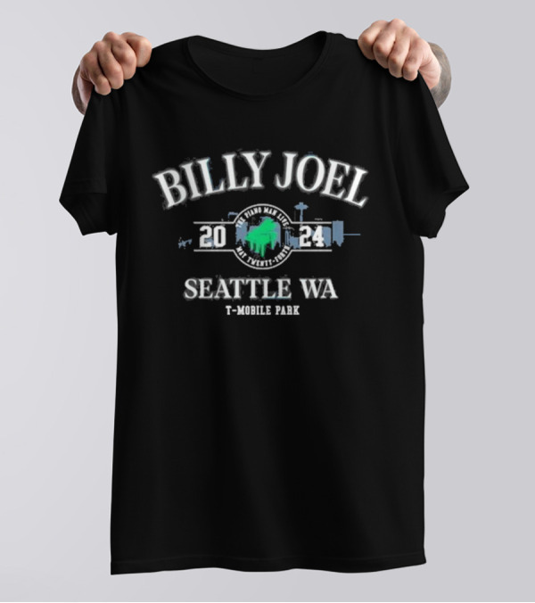 Billy Joel 2024 Seattle WA T-Mobile Park Piano Man T-Shirt