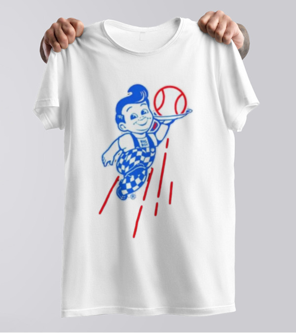 Big Boy Baseball Los Angeles Dodgers Big Boy Checkerboard T-Shirt
