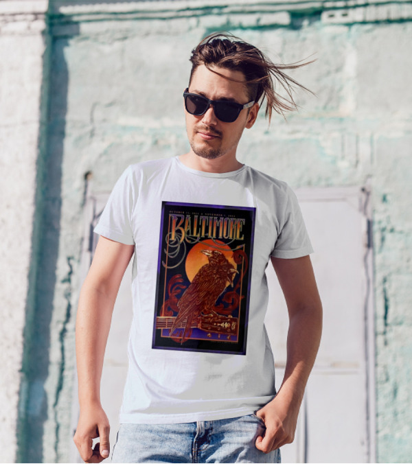 Billy Strings Baltimore October 31-November 1 2024 CFG Bank Arena Event Raven T-Shirt