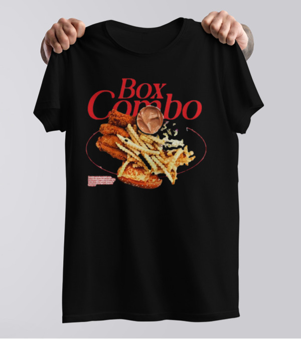 Box Combo Raising Cane's Chicken Fingers Crinkle-Cut Fries Texas Toast T-Shirt