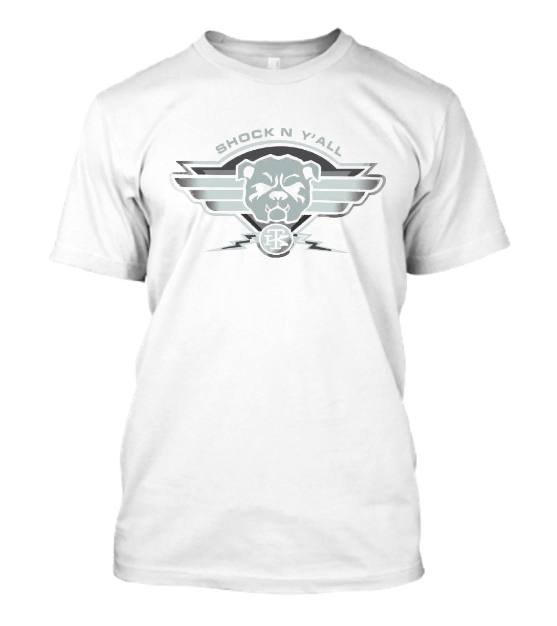 Bulldog SHOCK’N Y’ALL Winged Emblem With TK T-Shirt