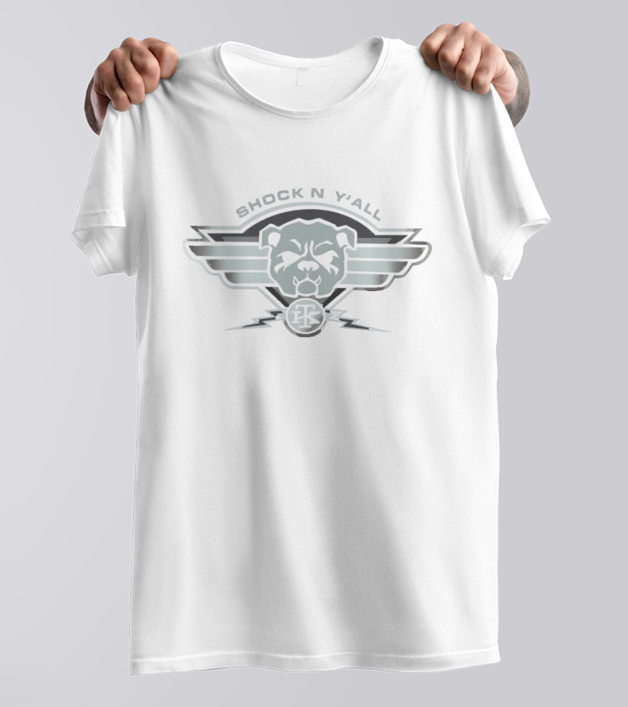 Bulldog SHOCK’N Y’ALL Winged Emblem With TK T-Shirt