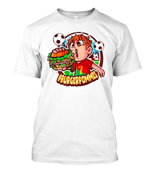 Burgerpommes Soccer Fan Lukasbs Merch T-Shirt