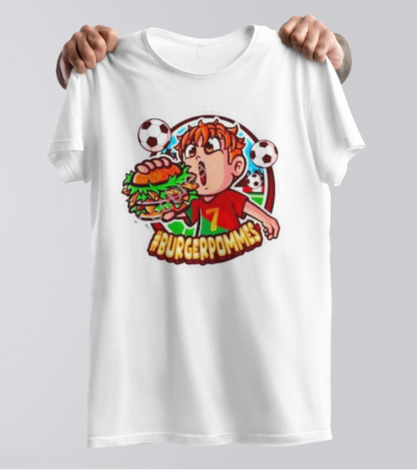 Burgerpommes Soccer Fan Lukasbs Merch T-Shirt
