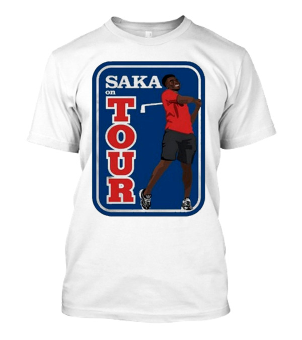 Carlbourkeart Saka On Tour Bold Image T-Shirt