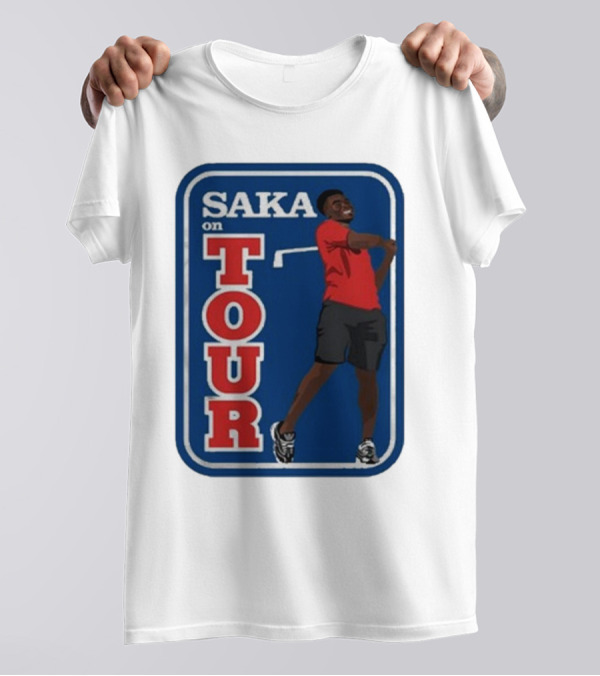 Carlbourkeart Saka On Tour Bold Image T-Shirt
