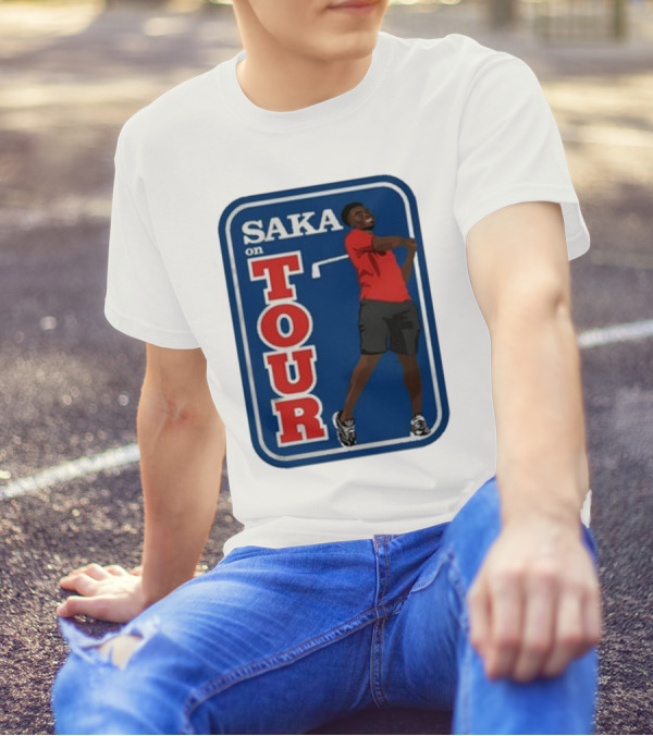 Carlbourkeart Saka On Tour Bold Image T-Shirt