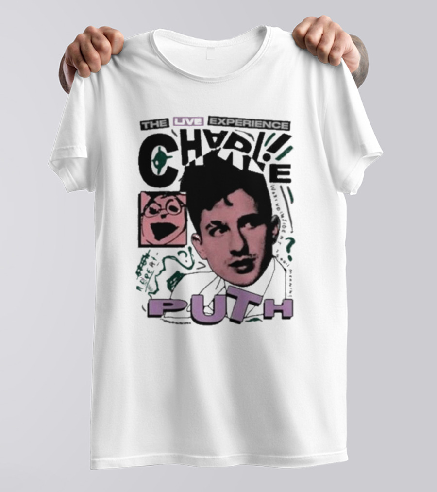 Charlie Puth 2024 The Live Experience Tour Retro T-Shirt