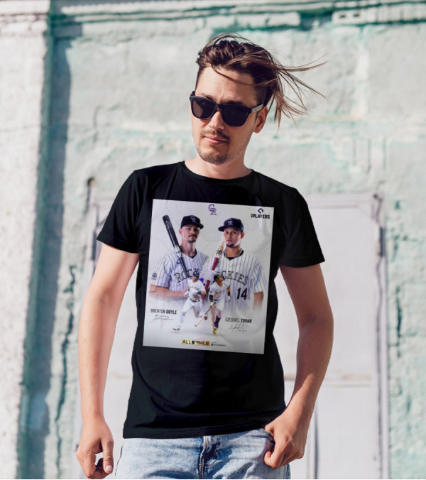 Colorado Rockies Brenton Doyle Ezequiel Tovar All MLB Players Signature T-Shirt