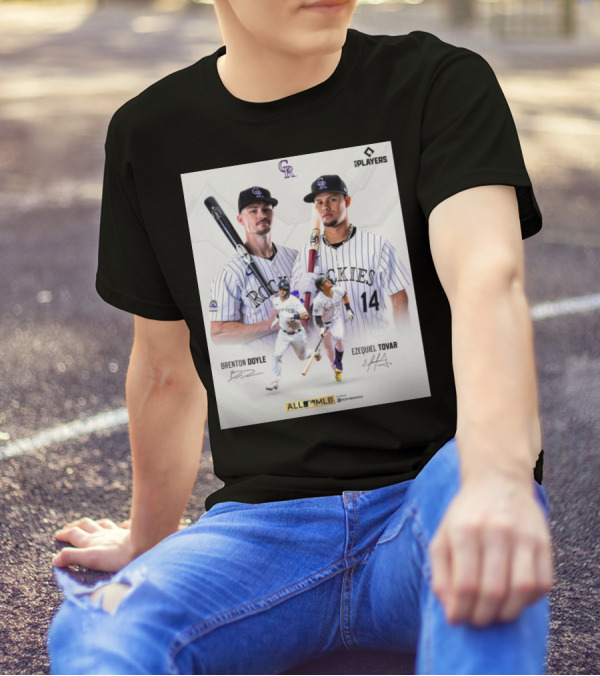 Colorado Rockies Brenton Doyle Ezequiel Tovar All MLB Players Signature T-Shirt