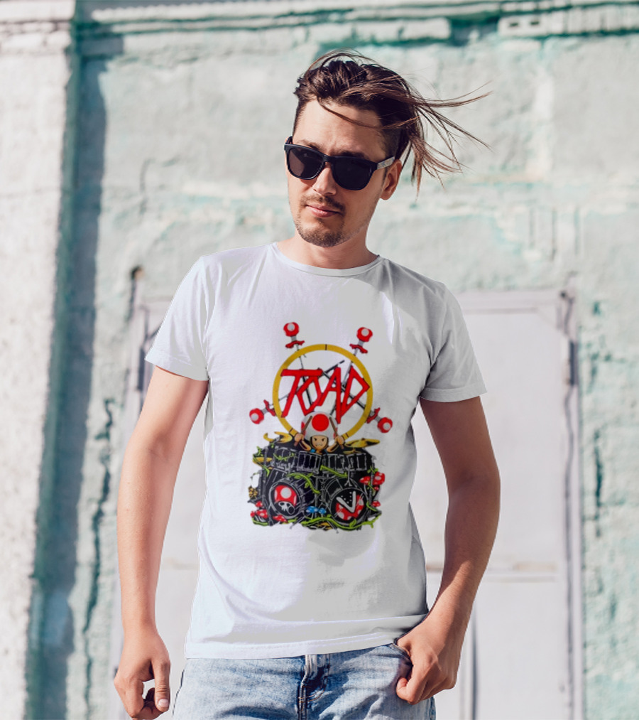 Dracula Byte 2024 Toad Mushrooms Drummer T-Shirt