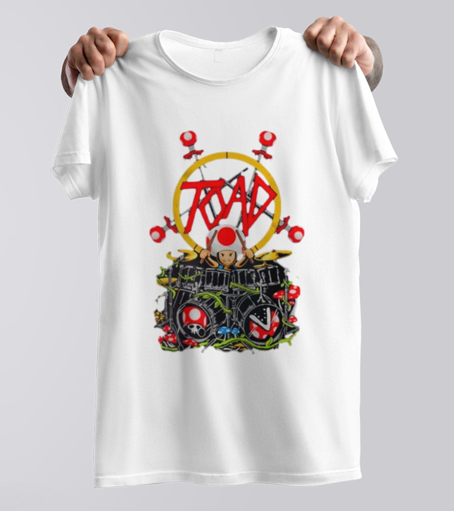 Dracula Byte 2024 Toad Mushrooms Drummer T-Shirt