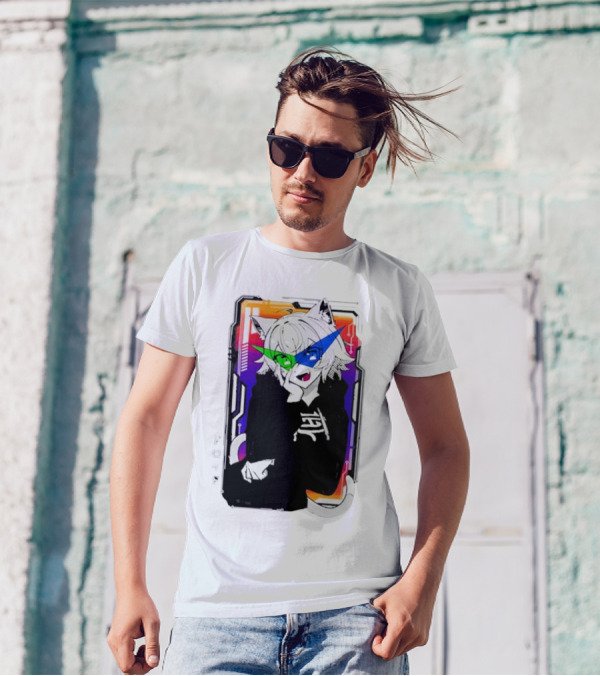 Elasticdroid Gamersupps Anime Cat Ears Cyberpunk T-Shirt