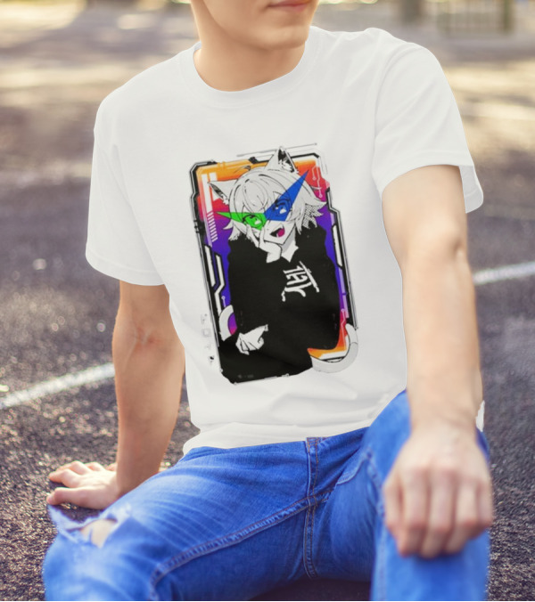 Elasticdroid Gamersupps Anime Cat Ears Cyberpunk T-Shirt