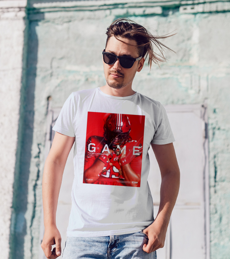 Gameday Utah Utes Vs Arizona State Sun Devils October 11 2024 Mountain America Stadium 12:30 PM MT ESPN T-Shirt